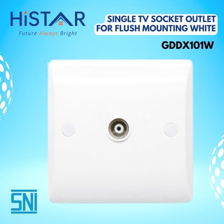 SOCKET TV HISTAR BRIGHT GDDX101W SINGLE
