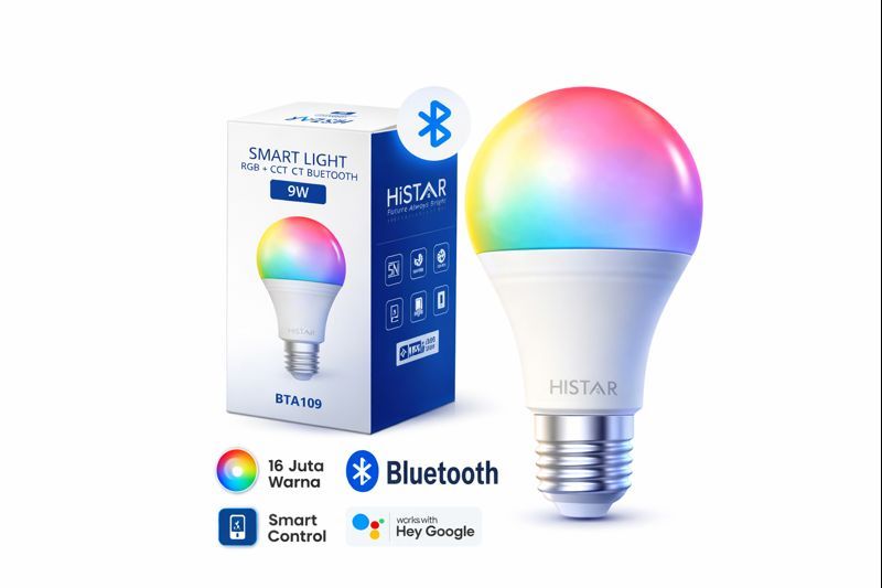 BTA009 HISTAR SMART LIGHT BULB RGB+CCT BLUETOOTH 12W