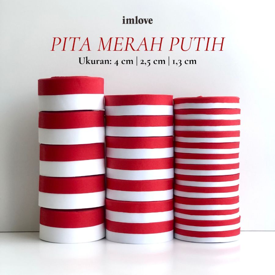 PITA KAIN MERAH PUTIH 1 ROLL