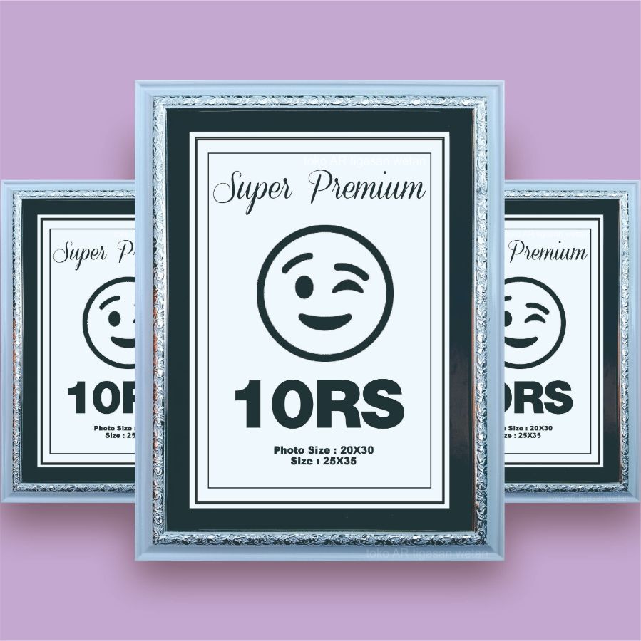 PIGURA 10RS PUTIH UKIR SILVER