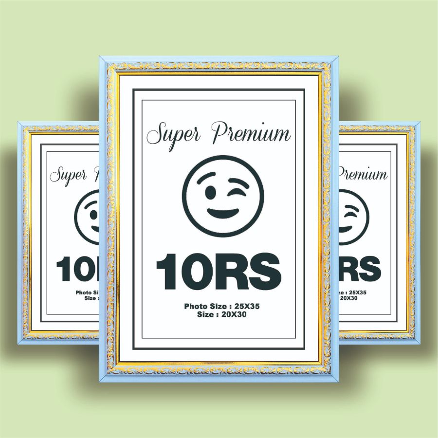 PIGURA 10RS PUTIH UKIR EMAS