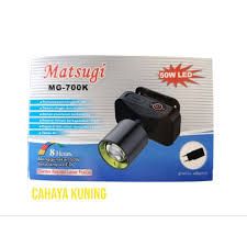 SENTER KEPALA MATSUGI ZOOM 50W MG-700K KUNING