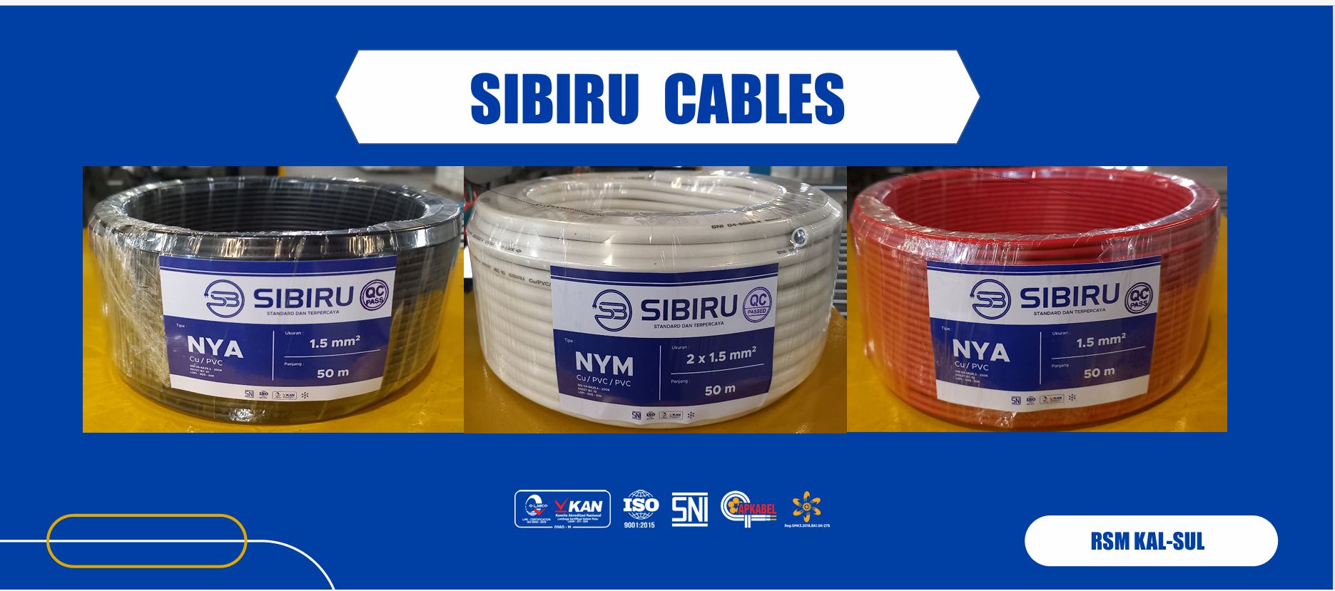 KABEL NYM SIBIRU 50M SNI