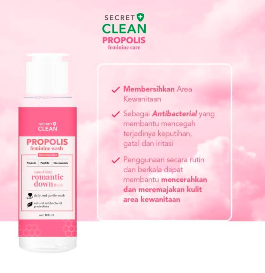 Secret Clean propolis Fem Wash Romantic Down
