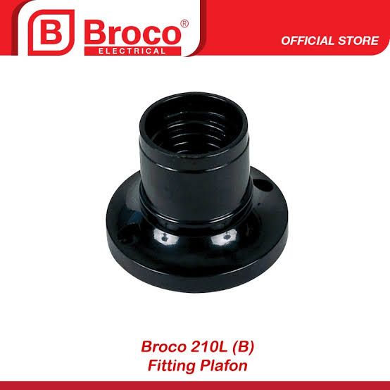 Fitting Plafon Hitam Broco 210L