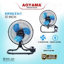 KIPAS ANGIN MEJA AOYAMA 10INCH 2IN1