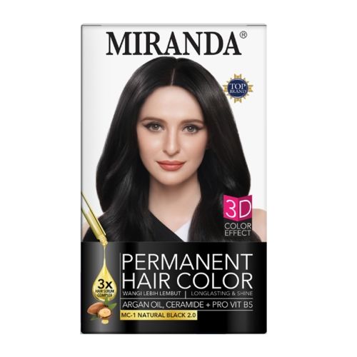 MIRANDA HAIR CLR MC-1 NATURAL BLACK
