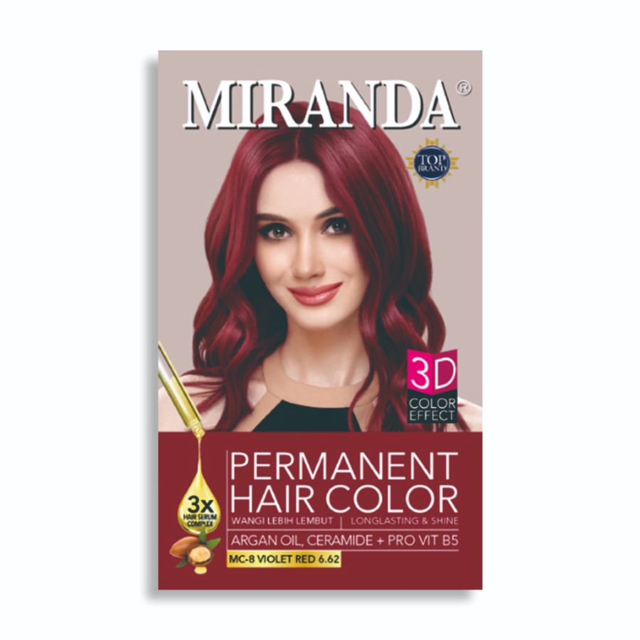 MIRANDA HAIR CLR MC-8 VIOLET RED
