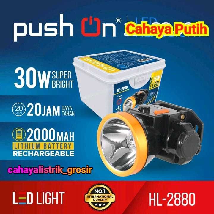SENTER KEPALA PUSH ON HL-2880 30w