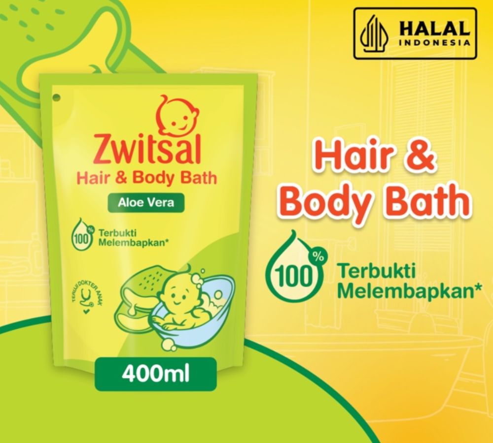 Zwitsal Hair & Bath Refil 