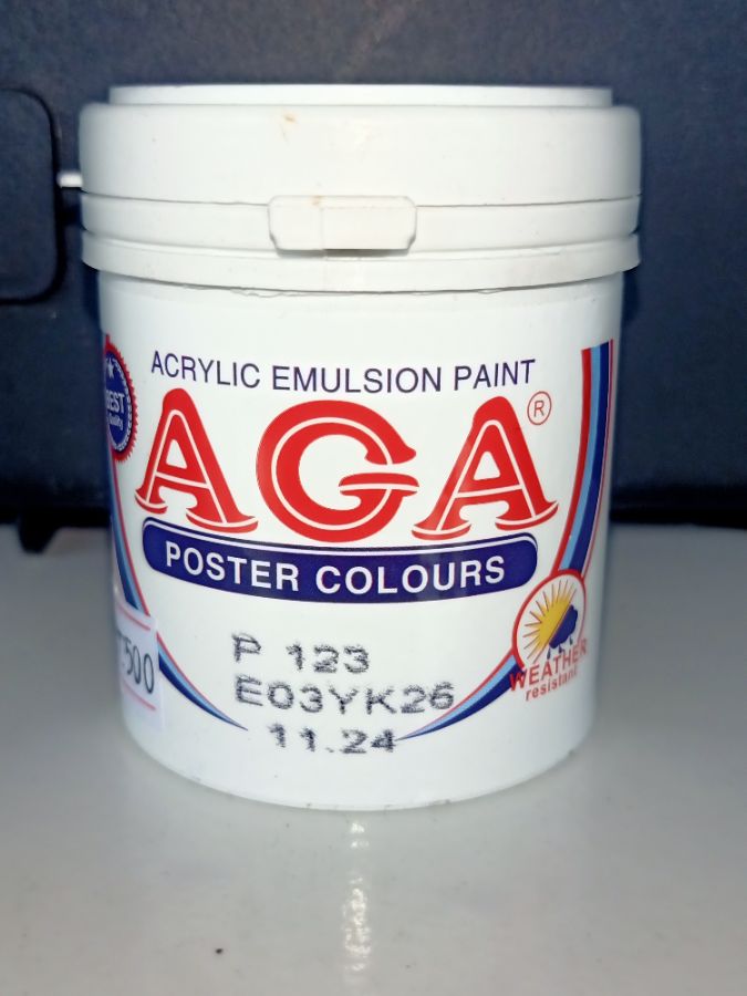 CAT AGA POSTER 100 CC P 123 COKLAT MUDA