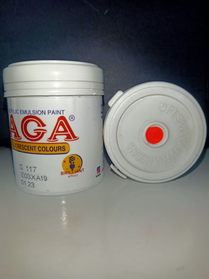 CAT AGA FLUORESCENT 100 CC S 117 MERAH