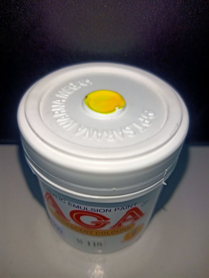 CAT AGA FLUORESCENT 100 CC S 118 KUNING