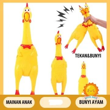 BONEKA AYAM BUNYI VIRAL UKURAN KECIL