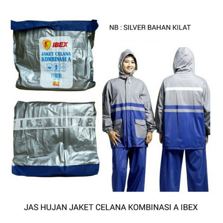 JAS HUJAN JAKET CELANA IBEX KOMBINASI A