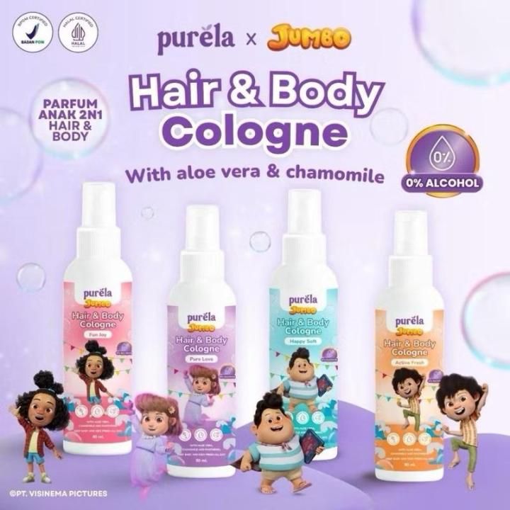 Purela Jumbo Hair & Body Cologne 