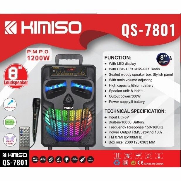 SPEAKER MKC KIMISO QS-780 8.8 2000W