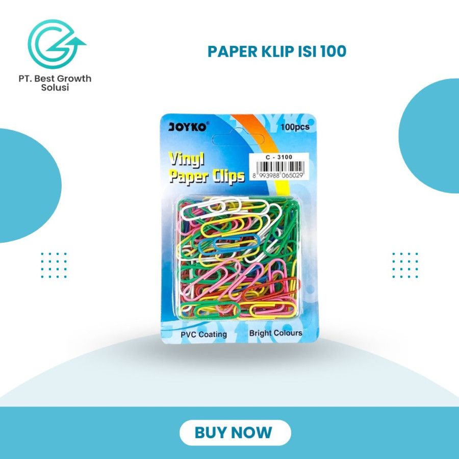 PAPER CLIPS WARNA JOYKO C-3100