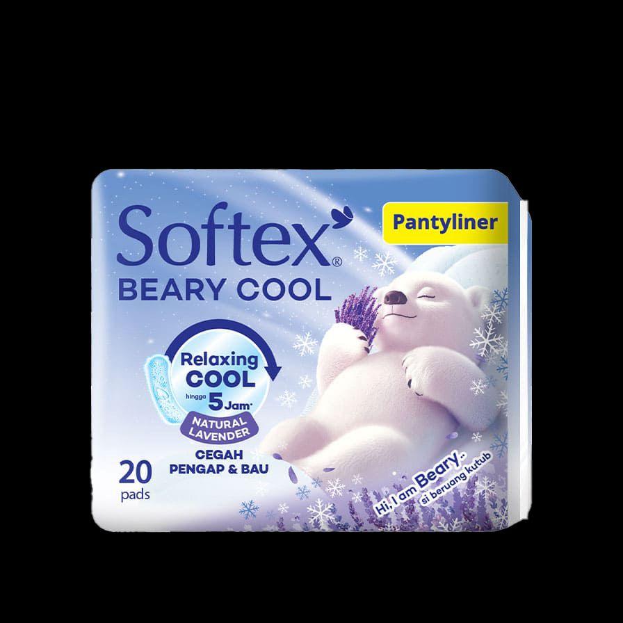 Softex beary cool pantyliner isi 20