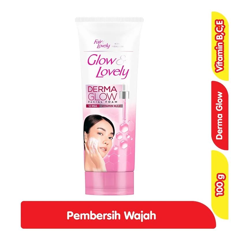 100G GLOW & LOVELY DERMA GLOW FACIAL FOAM