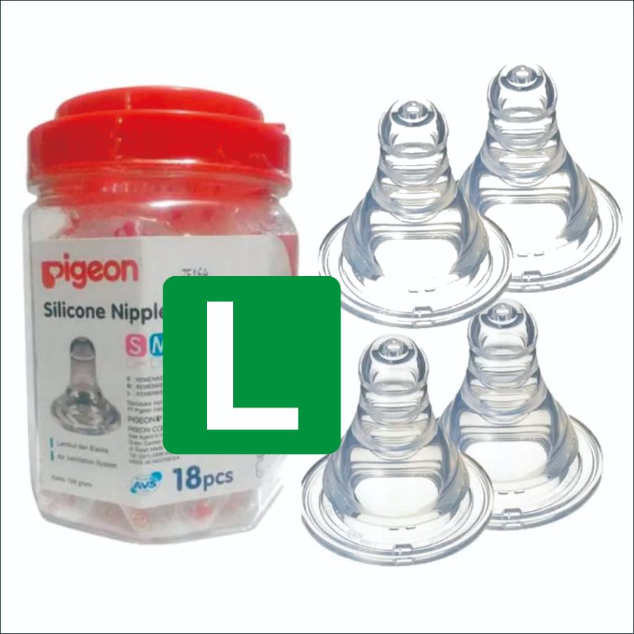 PIGEON SILICONE NIPPLE L