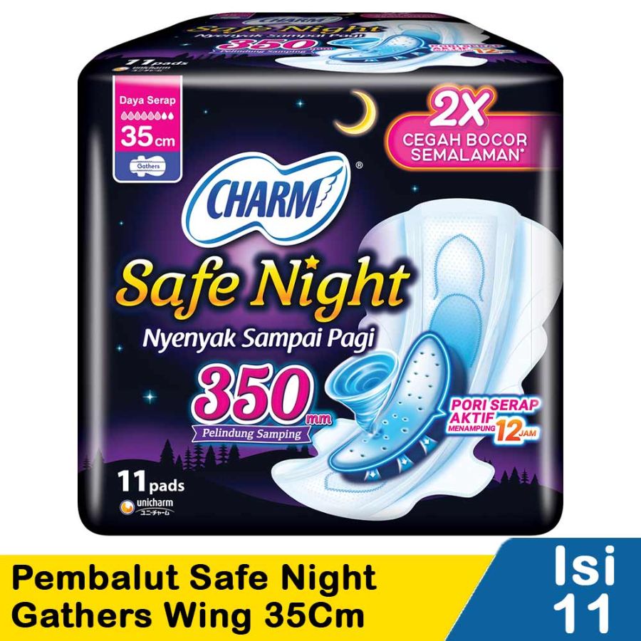 Charm safe night isi 11 dan 12 35cm