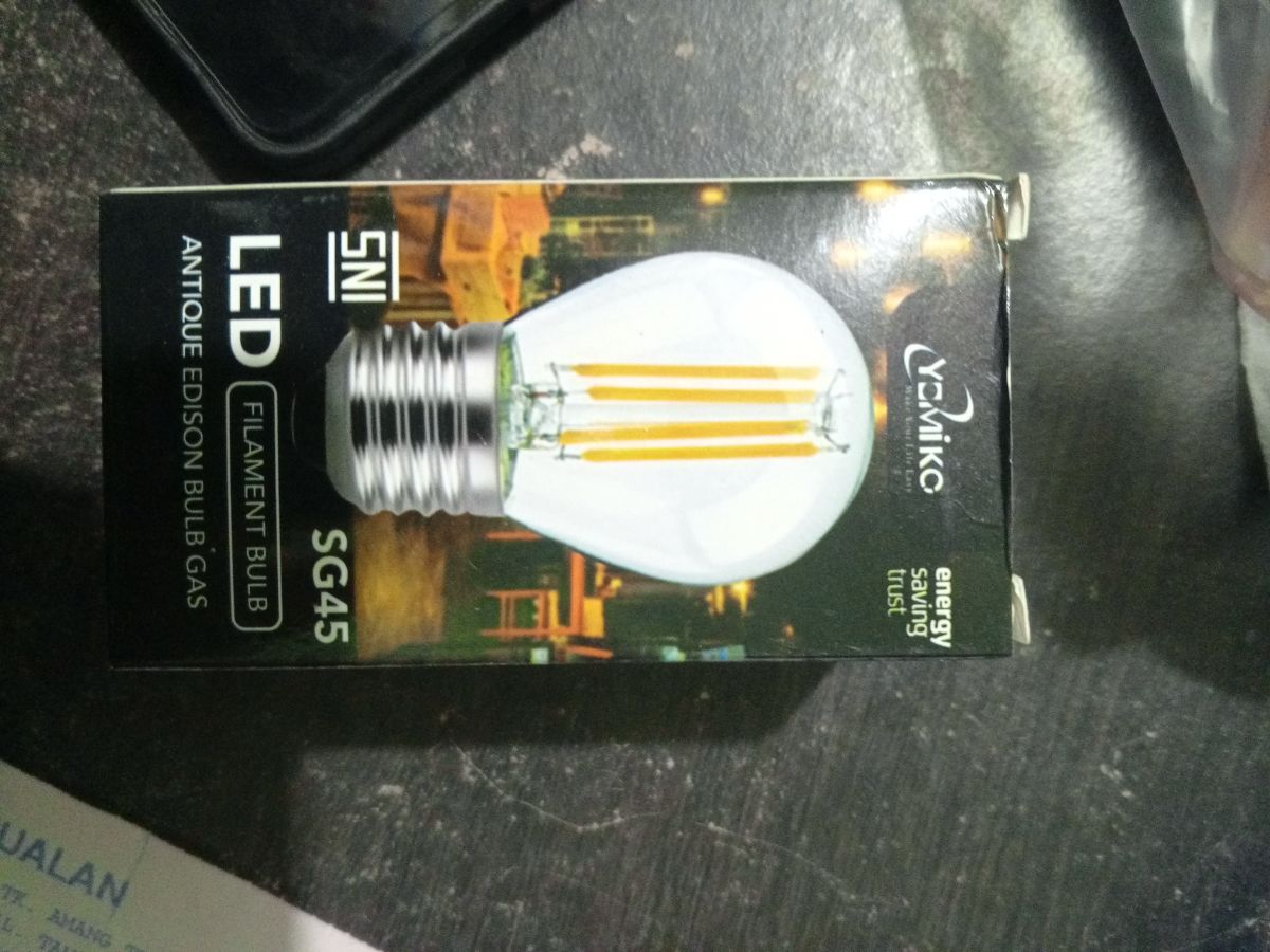LAMPU FILAMEN YOMIKO 4W (SGA45 TEH) WARM