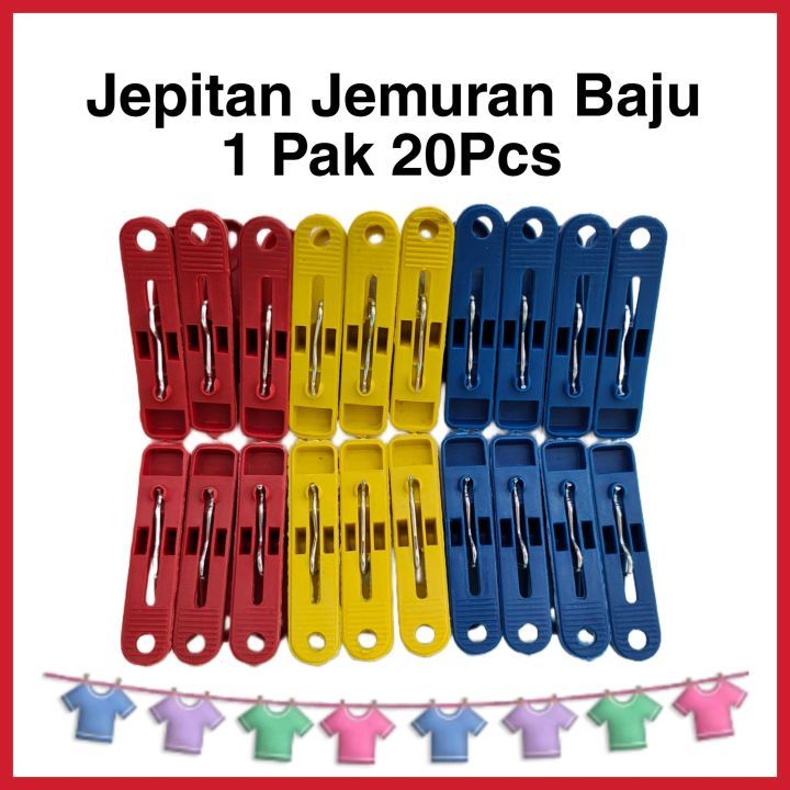 JEPIT BAJU BIASA ISI 20 PCS