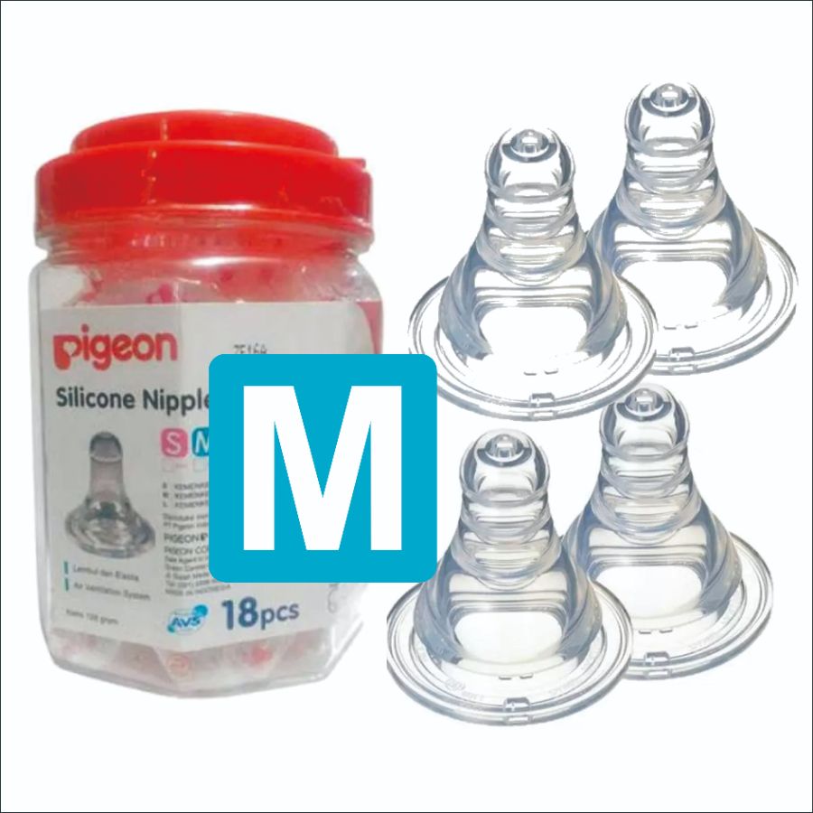 PIGEON SILICONE NIPPLE M