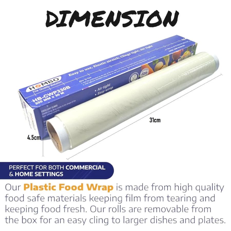PLASTIK WRAP HOMBO 300X30