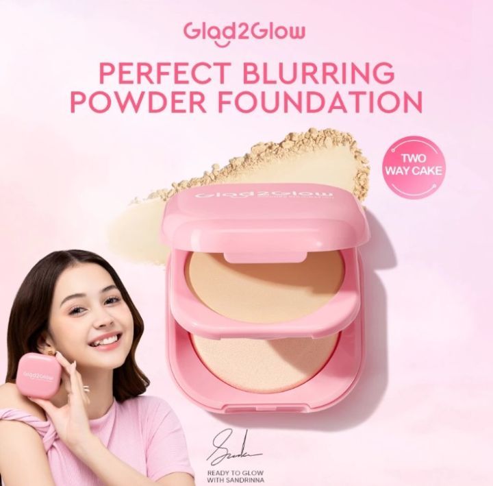 glad2glow perfect blurring powder foundation