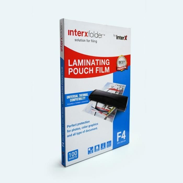 PLASTIK LAMINATING INTERX FLDR F4 100 MCRN