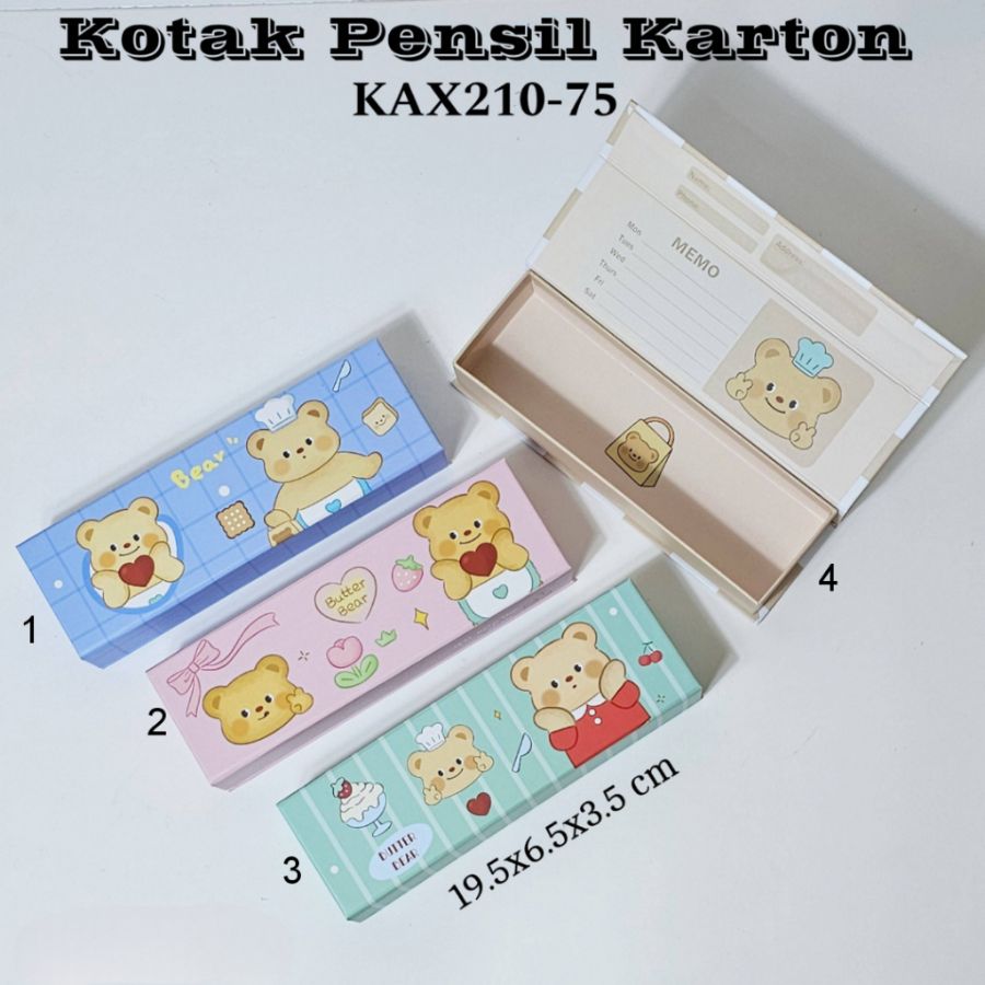 TEPAK PENSIL BUTTER BEAR KAX210
