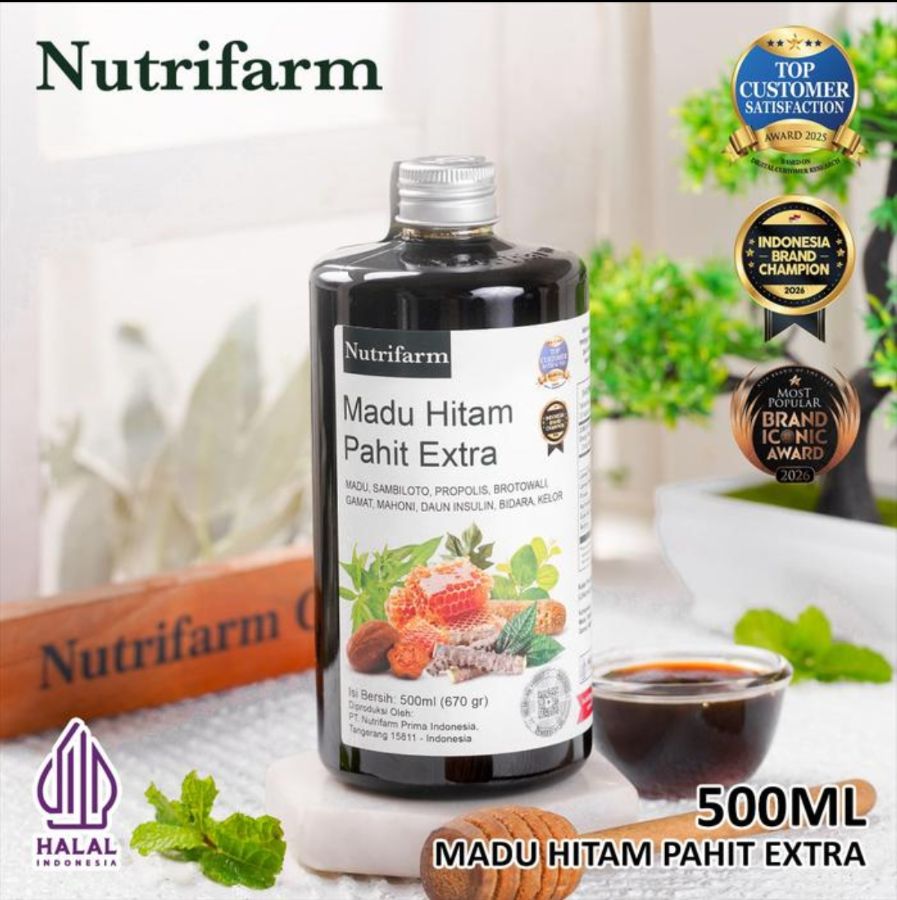 Nutrifarm Madu Hitam Pahit Extra 500ml