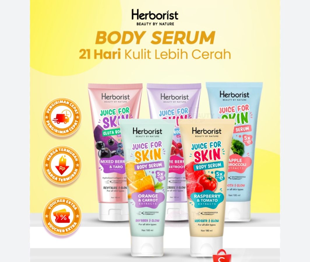 herborist juice for skin body serum 180ml