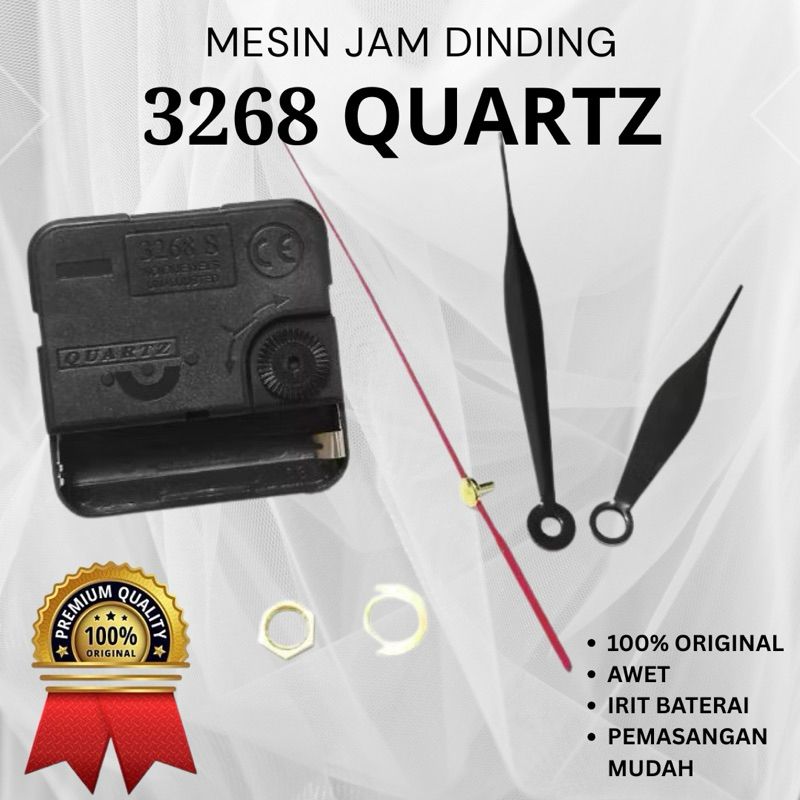  MESIN JAM DIDING QUATZ ORI HQ3268 DETAK