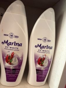 Marina UV White Body lotion E Collagen Asta