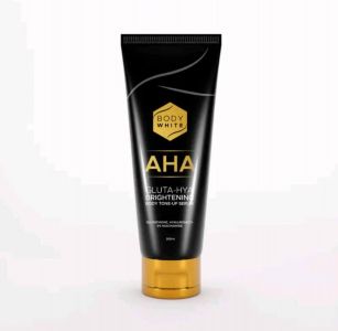 Body white AHA Gluta hya brightning tone up serum