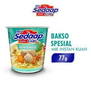 NOODLE SEDAPMIE BAKSO SPESIAP CUP 77 GR