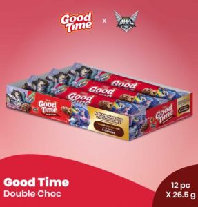 GOOD TIME DOUBLE CHOC 8X12X26.5GR 5 PCS