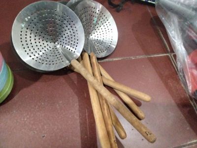 Saringan aluminium GG kayu 