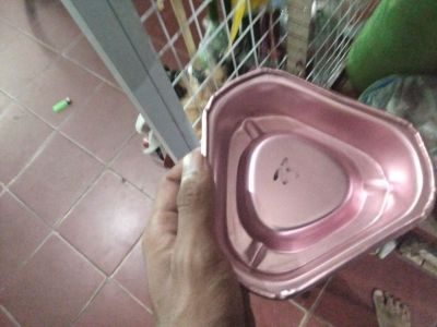 Asbak kaleng segi