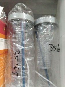 Botol minum tabung bening 