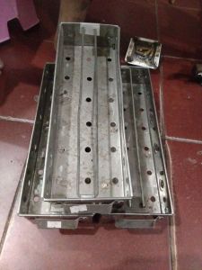 Tempat pembakaran sate aluminium 2tangkai