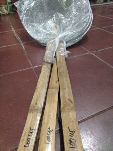 Saringan penggorengan panjang GG bambu besar 