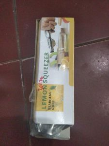 Pump lemon squeezer stainless 