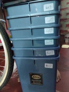 Tempat sampah persegi lelin 10L