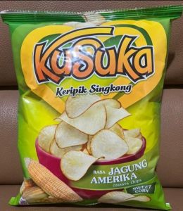 Kusuka Keripik Singkong Jagung Amarika 6x10x20gr