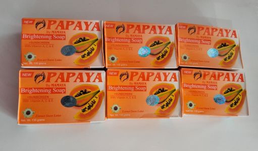 Papaya Brightening soap + sunscreen