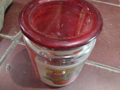 Toples kaca kig strawberry grapes 6
